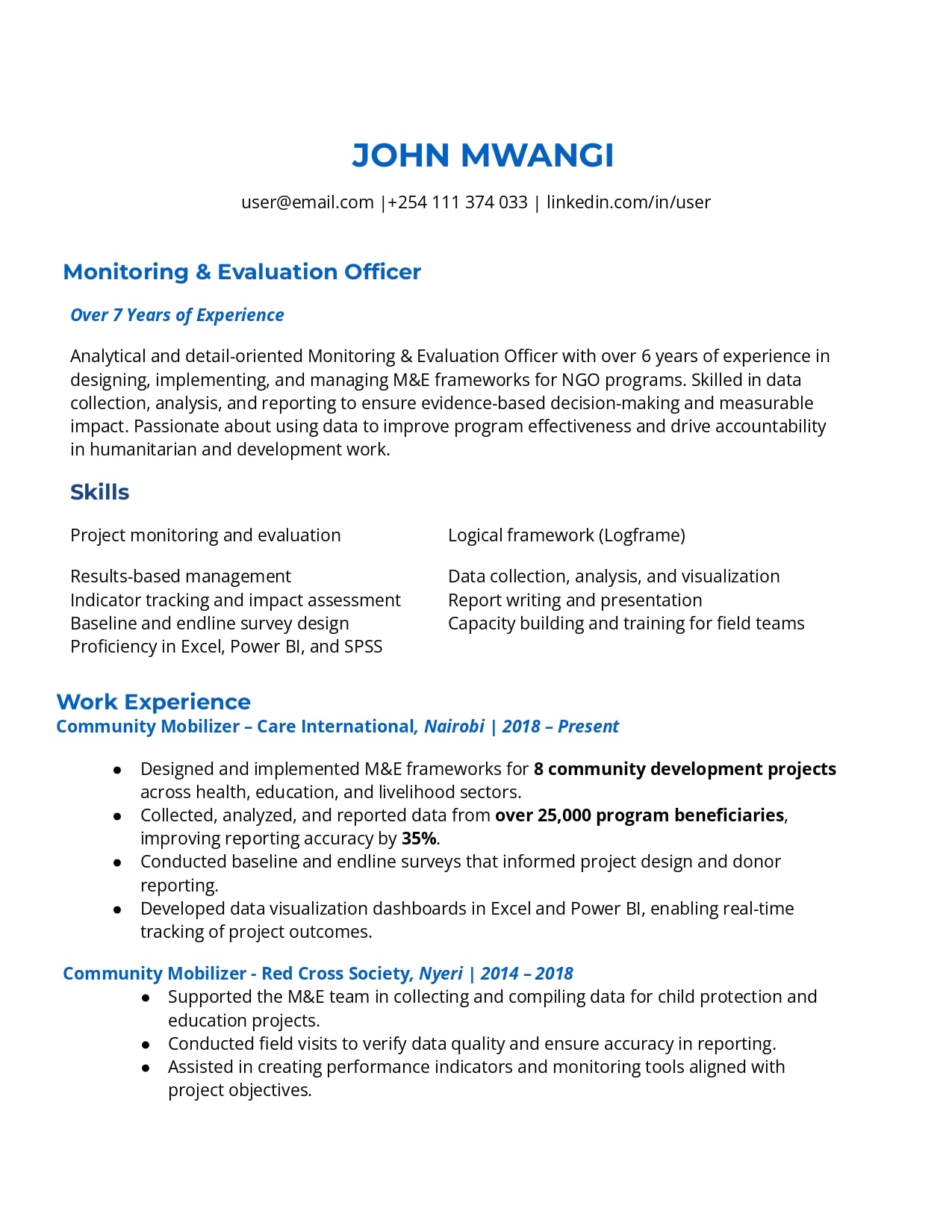 15+ Sample NGO CV Templates – Word & PDF 15+ Sample NGO CV Templates – Word & PDF