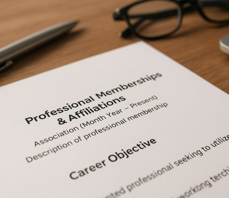 How to List Professional Affiliations on Resume