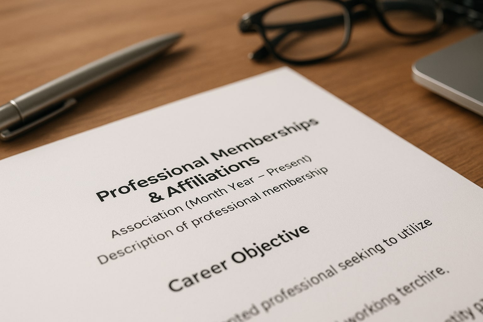How to List Professional Affiliations on Resume